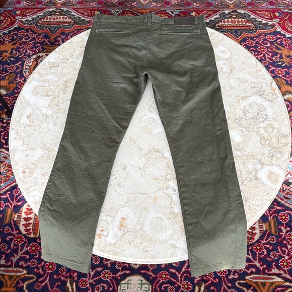 Naked & Famous Slim Chino – Khaki Green Stretch Twill – Made in Canada - Picture 3 of 10